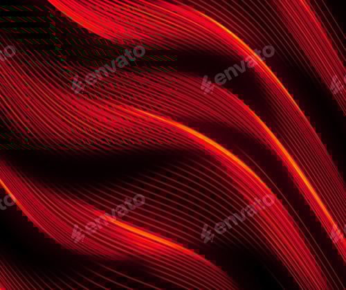 Visualização: belo fundo de onda vermelha ou textura