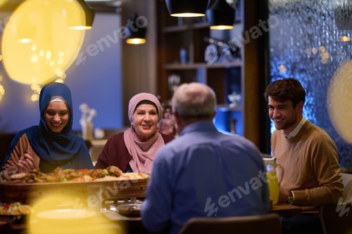 Preview: A modern and traditional European Islamic family comes together for iftar in a contemporary