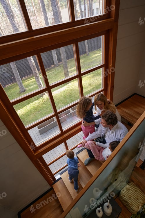 Preview: Happy family being at their home together