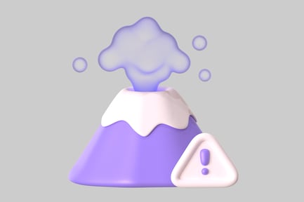 Aperçu: Représentation stylisée d'un volcan