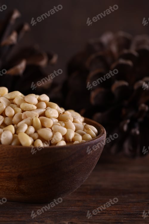Preview: fresh natural organic pine nuts