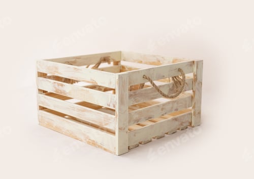 Preview: Wooden container crate box