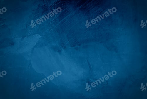 Preview: Vintage grunge blue concrete texture wall background with vignette.