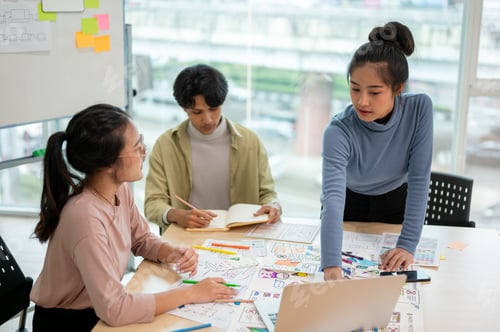 Preview: Professional and inspire UX UI designer team and engineer working together to get the best result.