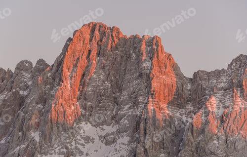Preview: Mountain panorama at sunset
