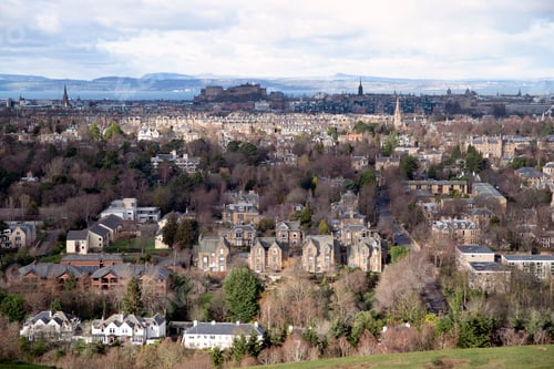 Preview: Aerial view of Edinburgh from Blackford Hill