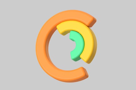 Visualização: Letra estilizada C