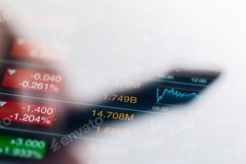 Preview: Stock market on screen