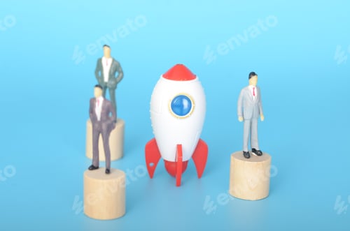 Preview: a miniature figure representing an individual or team embarking on a global venture