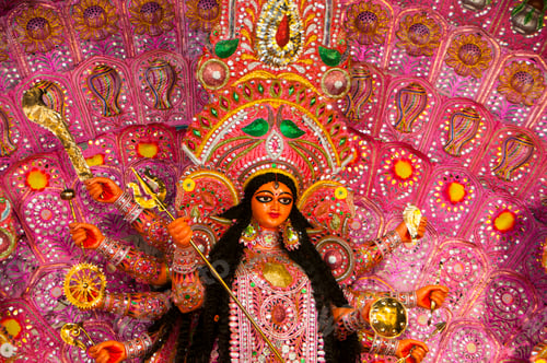 Preview: Goddess Durga Idol, Durga puja, India.