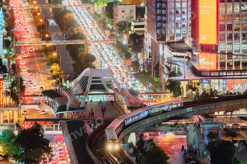 Preview: Bangkok Downtown. Thailand. Financial district and business in urban city in Asia.