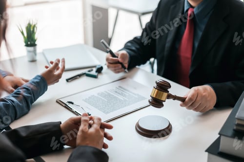 Preview: Signing of a contract with a consultant lawyer.