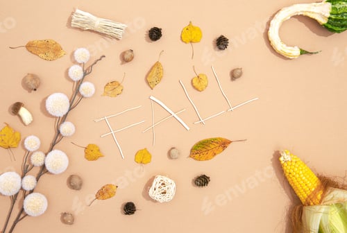 Preview: Fall Winter flat lay art.