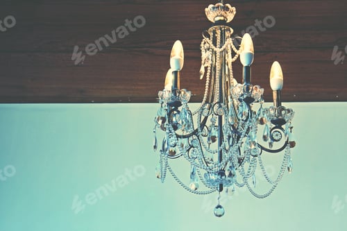 Preview: Chandelier in blue