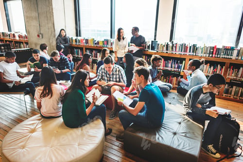 Preview: Young students at the school library