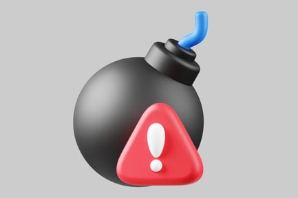 Preview: Bomb with warning triangle