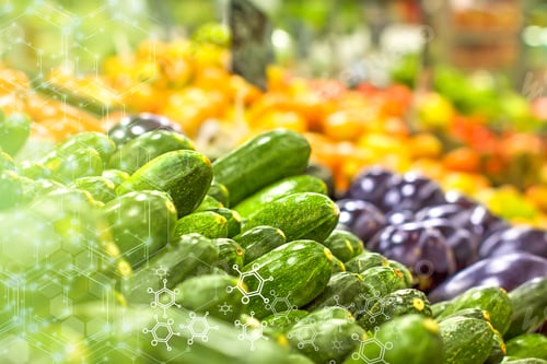 Preview: Concept Of Healthy And Organic Food. Zucchini At Supermarket.