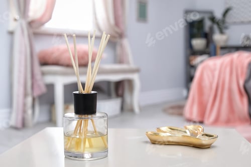 Preview: Reed freshener on table in bedroom