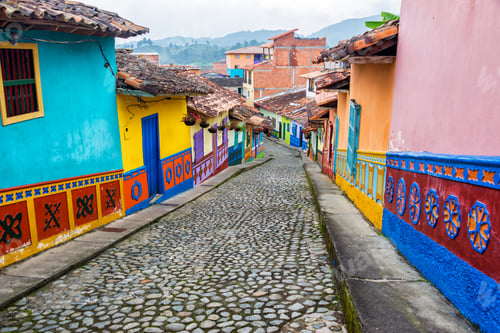 Preview: Colorful Cobblestone Street