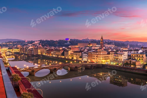 Preview: Florence, Italy Skyline on the Arno River