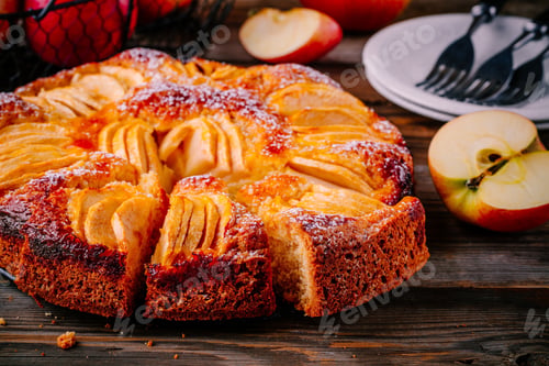 Preview: Traditional homemade apple cake