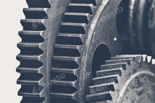Preview: Close-up view of stack of gears