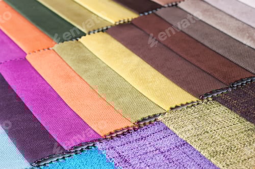 Preview: Colorful Textile Samples for Interior Design