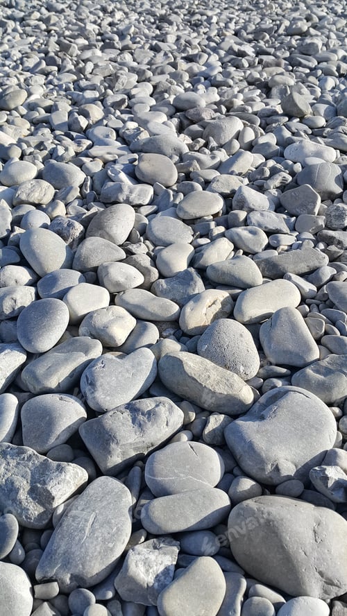Preview: Nature background from gray sea pebbles