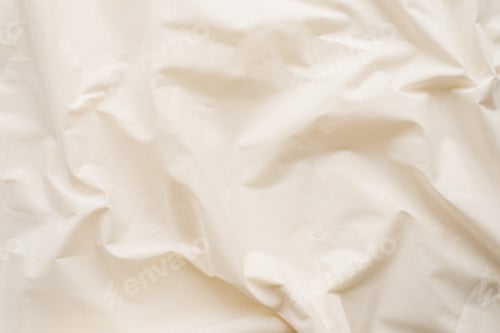 Preview: White fabric texture background, wavy fabric