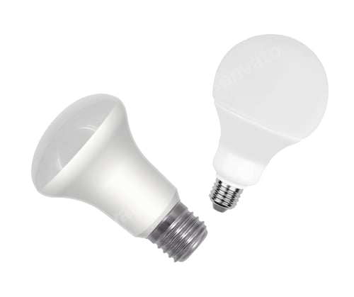Preview: Light bulbs isolated