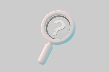 Preview: Magnifier with question mark