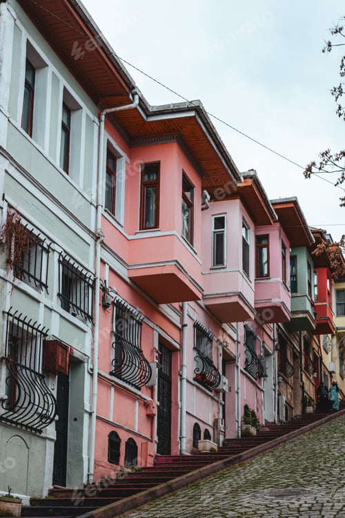 Preview: Charming old town street in Istanbul, Turkey