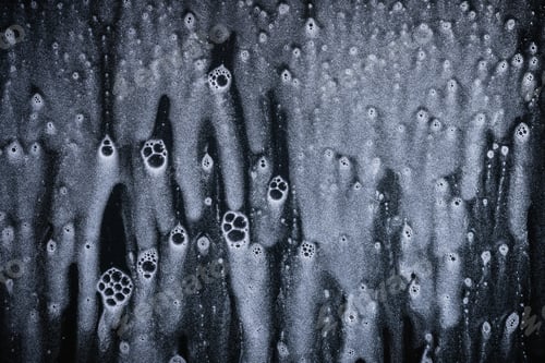 Preview: Drops- Liquid Foam. Fluid Aqua- Abstract Pattern Nature. Background- Cleansing Wash. Shampoo