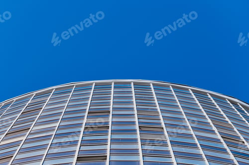 Preview: Facade of multistorey building facade, copy space