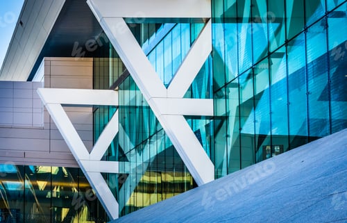Preview: Architectural Details Of The Convention Center In Baltimore, Maryland.