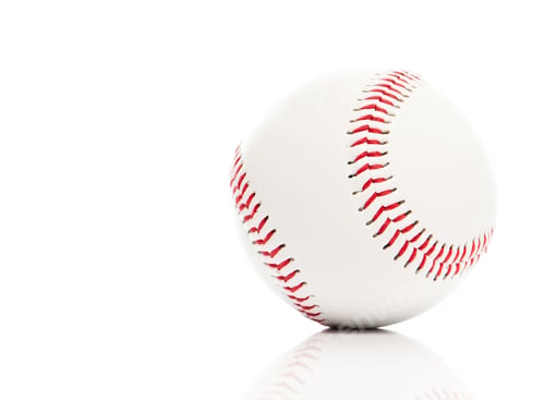 Vorschau: Baseball ball on white
