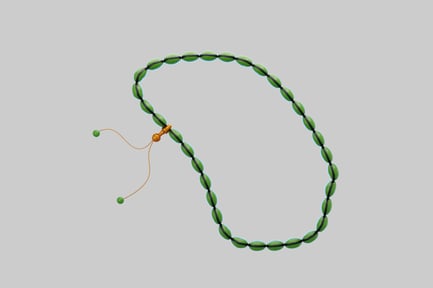 Preview: Green beaded necklace or bracelet