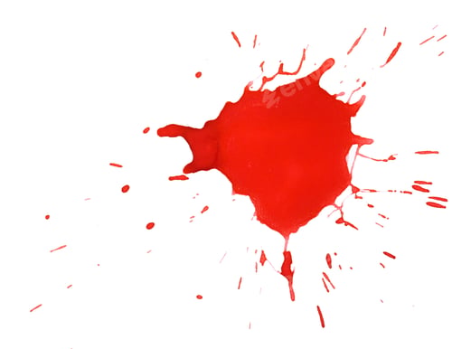 Visualização: Respingos de sangue. Manchas vermelhas de aquarela: respingos sangrentos realistas
para o Halloween