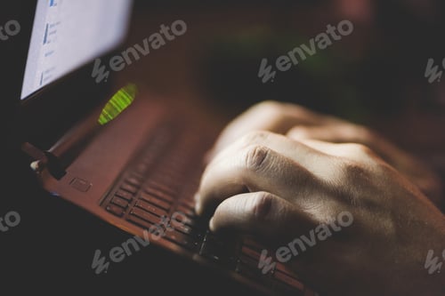 Preview: young couple xmas using computer