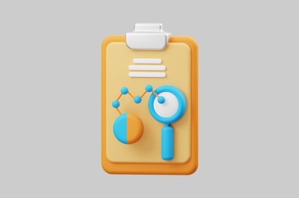 Preview: Clipboard analysis data magnifier icon