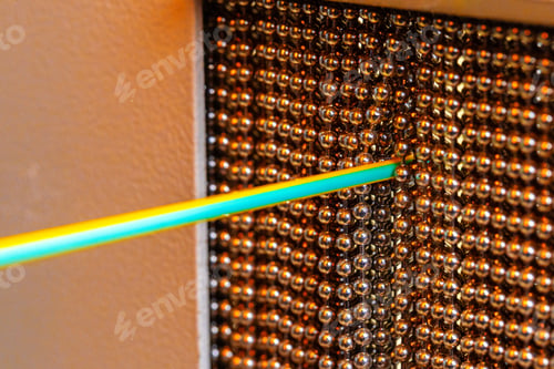 Preview: Dry Test Impulse Apparatus for testing insulated cable conductors. Cable production close up