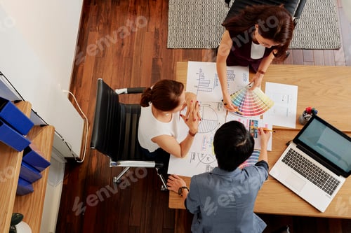 Preview: UI designers showing project to employer
