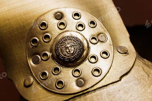 Preview: Detail of the decoration of a military shield from ancient classical Greece