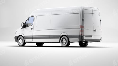Preview: Van mockup isolated concept, Truck mock up