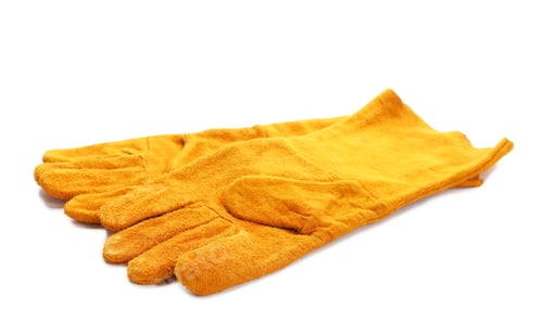Preview: Modern protective gloves isolated on white. Construction tools