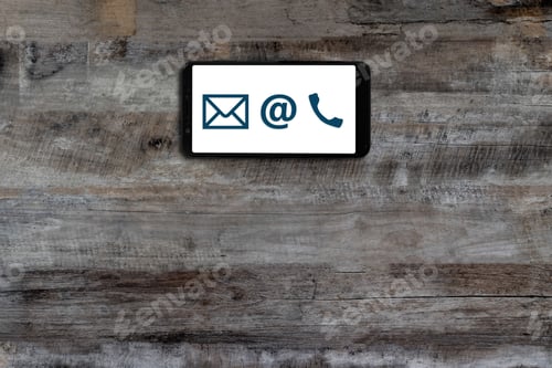 Preview: Email, At Symbol, and Phone on Mobile Device