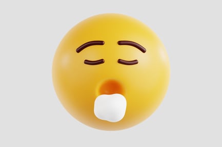 Preview: 3D Sigh Face Emoji