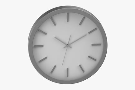 Preview: Minimalist Round Wall Clock