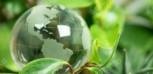 Preview: A green earth concept glass sphere