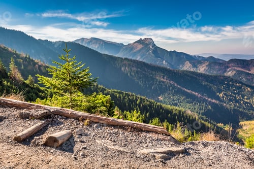Preview: Stunning view in Tatra mountains from the ridge in Poland